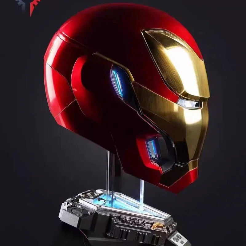 Iron Man Helmet 1:1 Mk5 Touch Sensing Remote Control Voice Control Black Technology Peripheral Electric Wearable Open Helmet