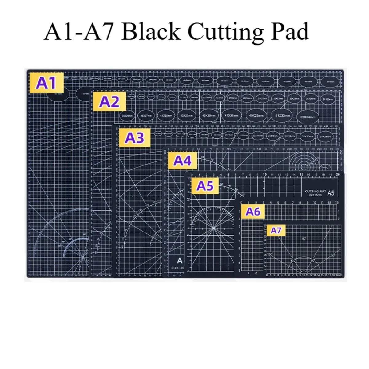 

Durable A2/A3/A4/A5 Multifunctional Cutting Mat Diy Handicraft Art Engraving Board Paper Carving Pad High Elasticity Toughness