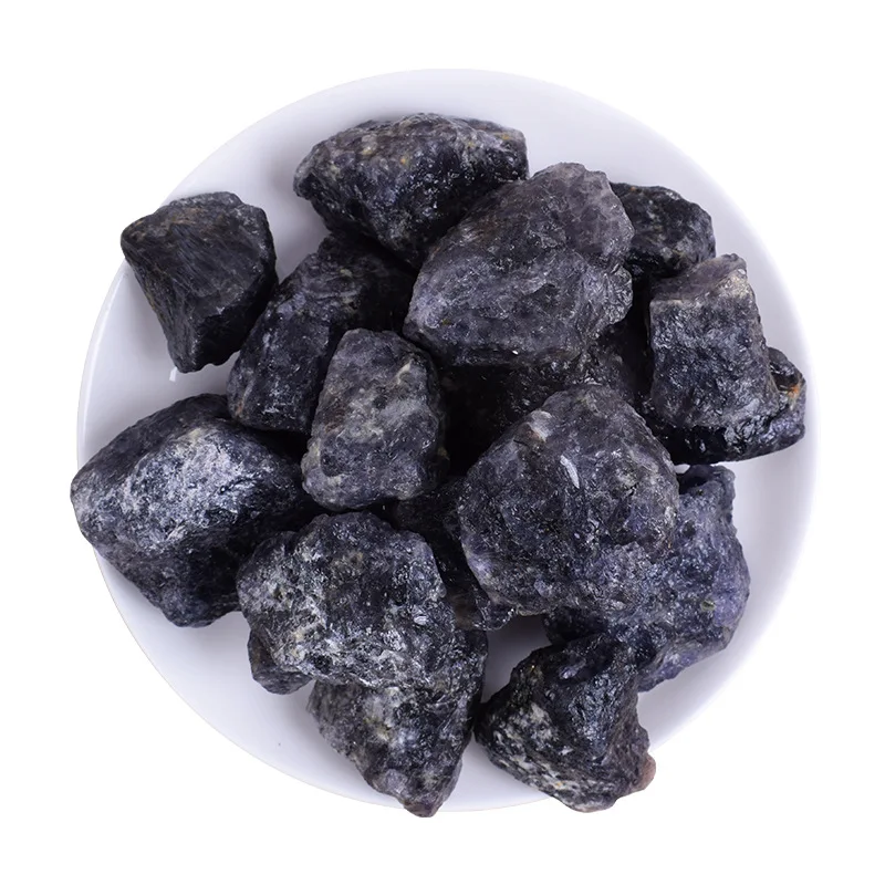 2-4cm 100g Natural  Iolite Stone Cordierite Stone Water Sapphire Healing Crystal Chakra Meditation Energy Reiki Mineral Specimen