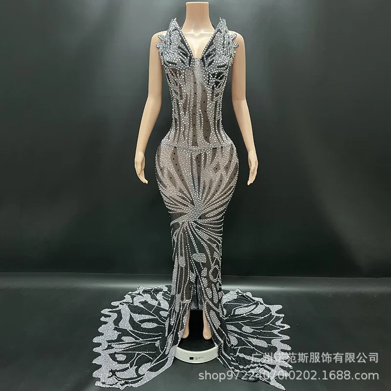 Automne nouvelle Perspective Premium Sexy soirée fête d'anniversaire lumière robe De luxe Cocktail robe De soirée robes De Festa