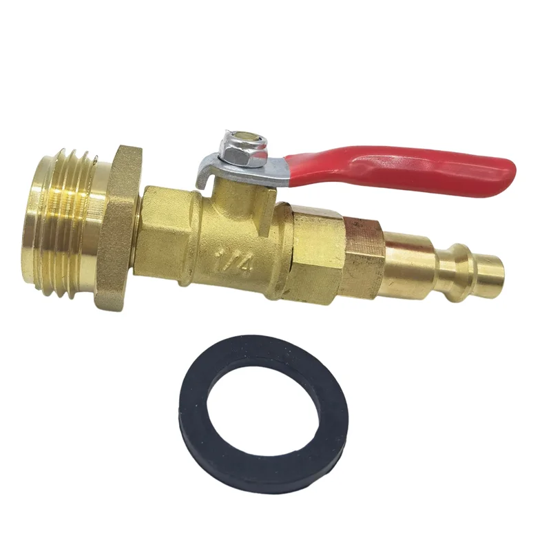 

Изысканный набор адаптеров для выдувания на колесах Winterize, набор адаптеров для выдувания спринклера для быстрого подключения вилки 1/4 дюйма, 3/4 дюйма GHT Ga