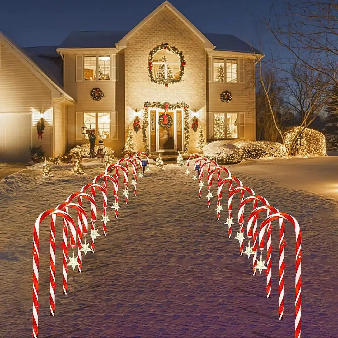 

LED Solar Candy Cane Light christmas decorations 2024 led strip light christmas decor christmas decorations outdoor solar lights