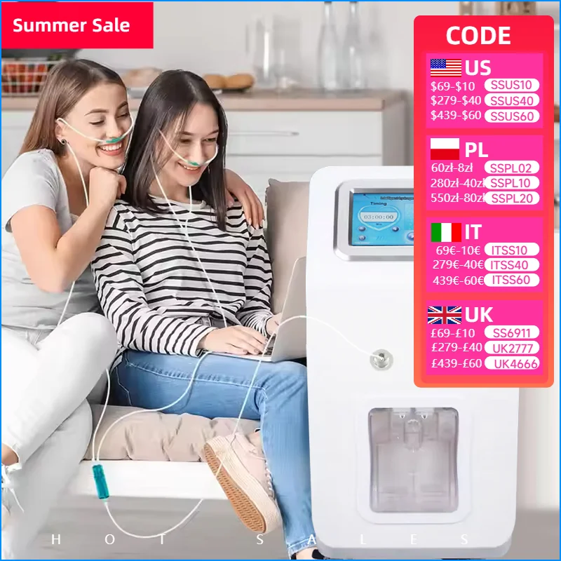 

Hydrogen Inhalation Machine 1800ML 3000ML 4500ML 6000ML Hydrogen Water Generator H2 Molecular Inhaler with Nasal Suction Tube