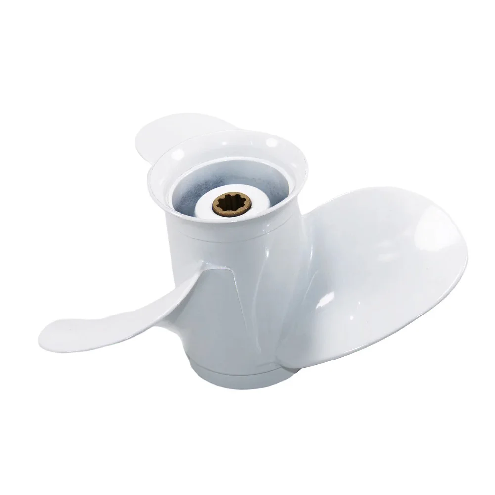 As Shown In The Picture Boat Propeller Aluminum Alloy Propeller Outboard Motor Aluminum Alloy 3-blade 9-1 4 Diameter