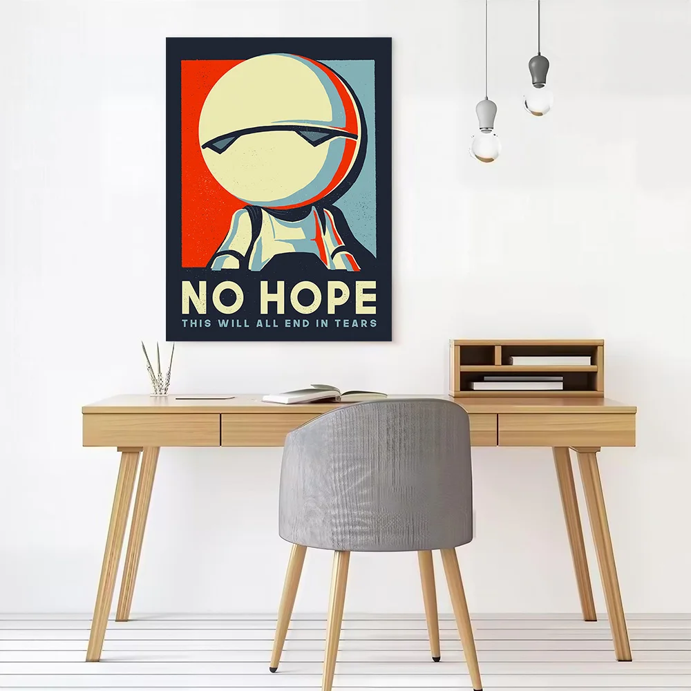 Vote Marvin No Hope Poster Customizable Printed Canvas Painting for Pictures Wall Art Luxury Decoration Decorative Paintings