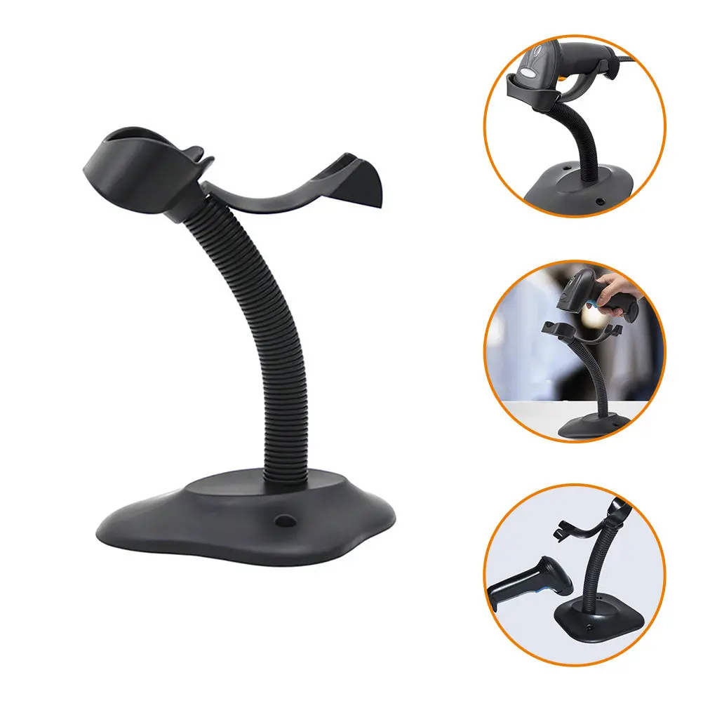 

Держатель для сканера штрих-кодов, прочная подставка из полипропилена для ручного считывателя, для использования на столе, портативная, компактная, подходит для большинства ручных сканеров штрих-кодов.