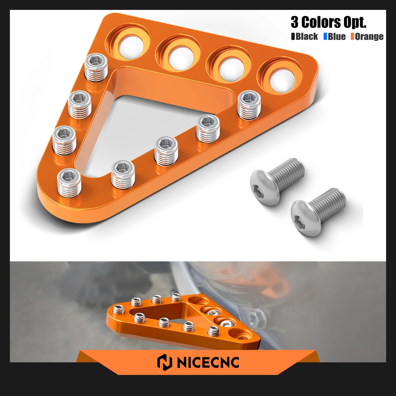 

For KTM EXC 300 TPi Six Days EXC XC-W TPi 6D EXCF 500 450 350 300 250 150 125 SX XC SXF XCF 2017-2022 Enlarged Brake Pedal Tip