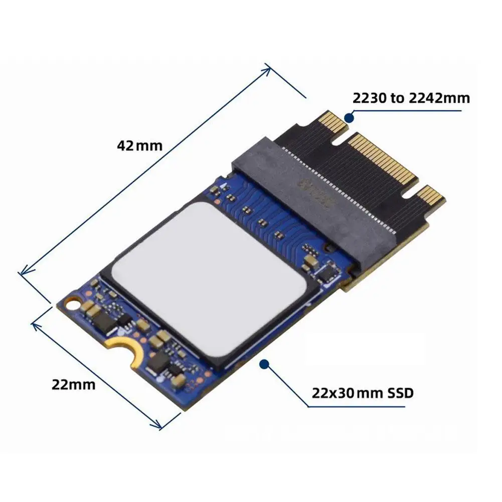 Per Legion Go SSD scheda adattatore a stato solido supporta solo NVME a NVME scheda adattatore per disco rigido M.2 SSD da 2230 a 2240 di estensione