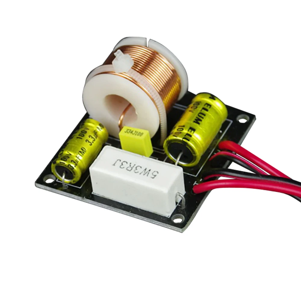 50W 2Way Crossover Audio Speaker Treble Bass Frequency Divider For Subwoofer Of 3Inch Speaker 4-8OHM 3.3KHz
