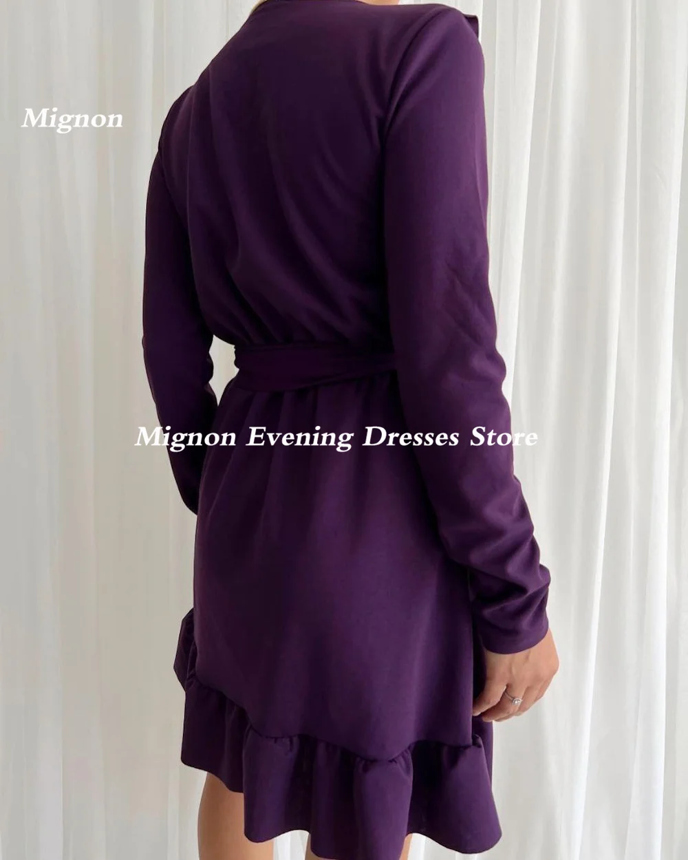 فستان قصير من Mignon-Satin a-line للنساء ، فستان حفلة موسيقية شعبي ، طول الركبة كشكش ، رسمي وأنيق ، فستان حفلة سهرة ، حبيب ، 2023