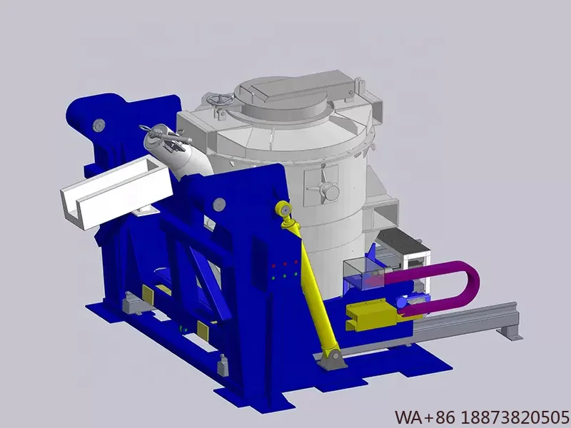 Concha de transferência de sucção a vácuo de transferência de alumínio fundido 5-14.5 T Dispositivo de inclinação hidráulica para