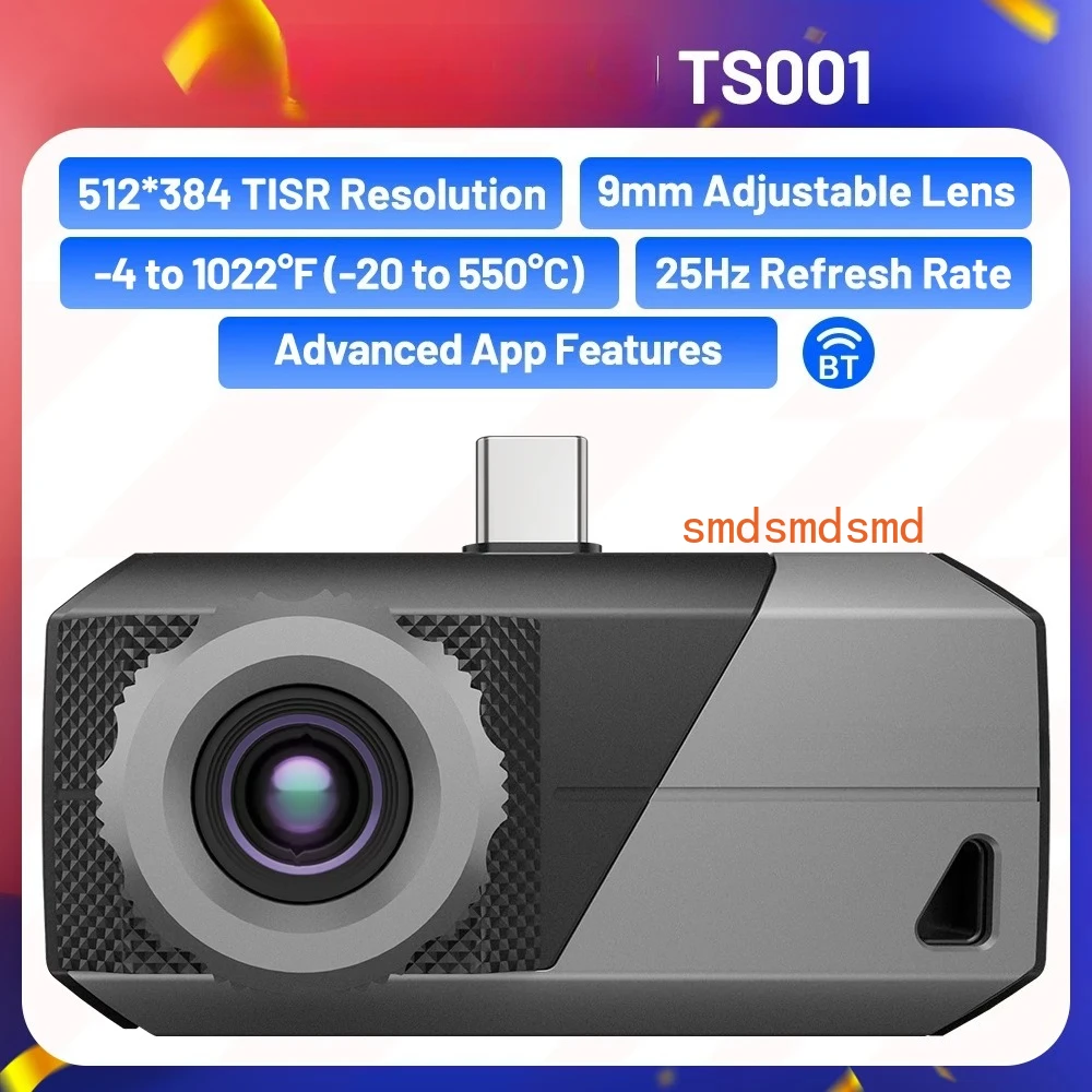 TS001 Adjustable Lens Thermal Imaging Camera 9mm for USB-C Android
