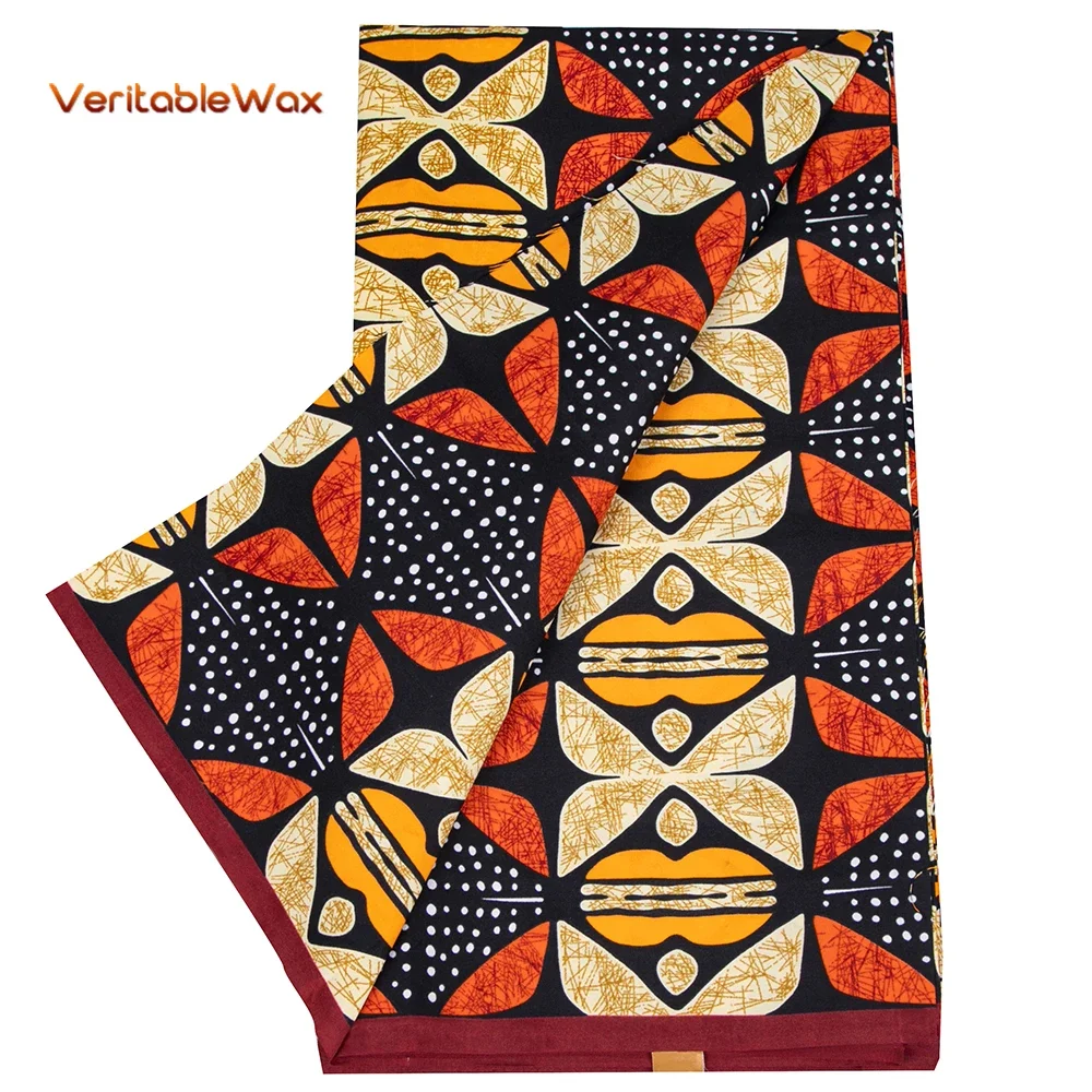 2024 Veritablewax Ankara Africa printed batik fabric patchwork sewing dress material artwork accessory 100% polyester N-30