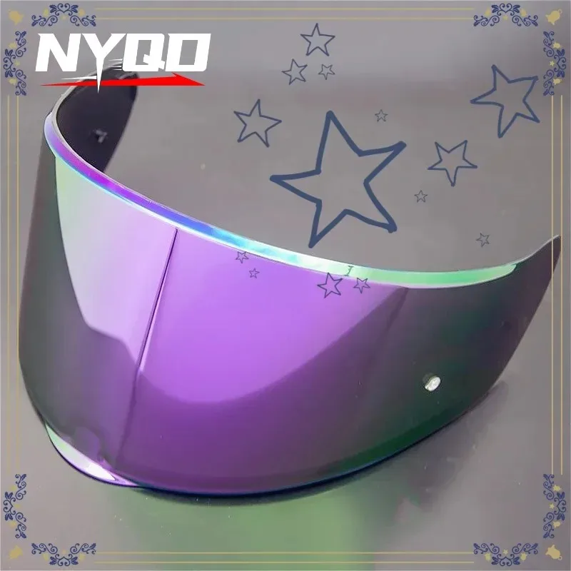For LS2 FF801  FF397 Helmet Lens Anti-fog Sticker  Photochromic Lens  Aurora Electroplated Lens Universal for Day and Night