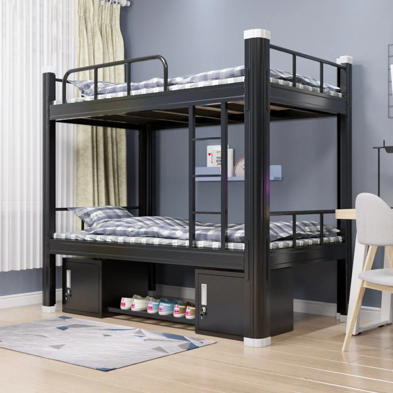 

Metal Bedroom Furniture Modern Design Steel Bunk Bed Frame for Adult/Children/Student/Staff/Labor Dormitory Customizable/ Stock