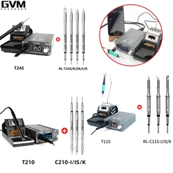 GVM T115 T210 T245 Heating Lead-Free Soldering Station for JBC C210 C245 C115 Handle Chip Temperature Control PCB Repair Welding