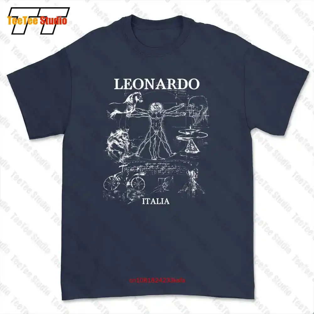 Leonardo Da Vinci Vitruvian Figure Old Art Sz T-shirt Tee KT1S