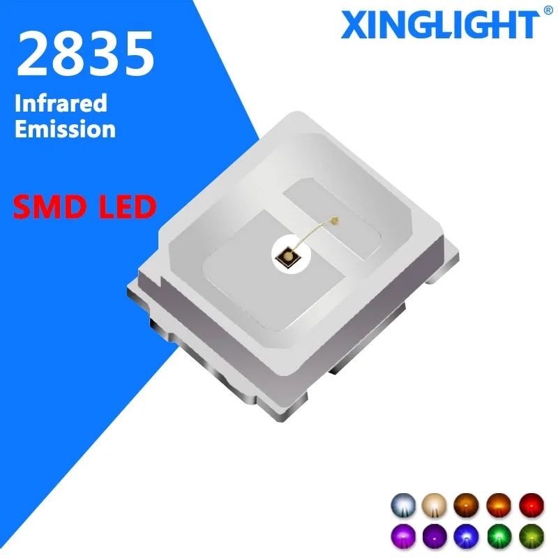 50 Stück 2835 Infrarot-emittierende LED-Lampenperlen 940/850 nm Leuchtdiode 0,2 W 2835 LED-Lampenperlen