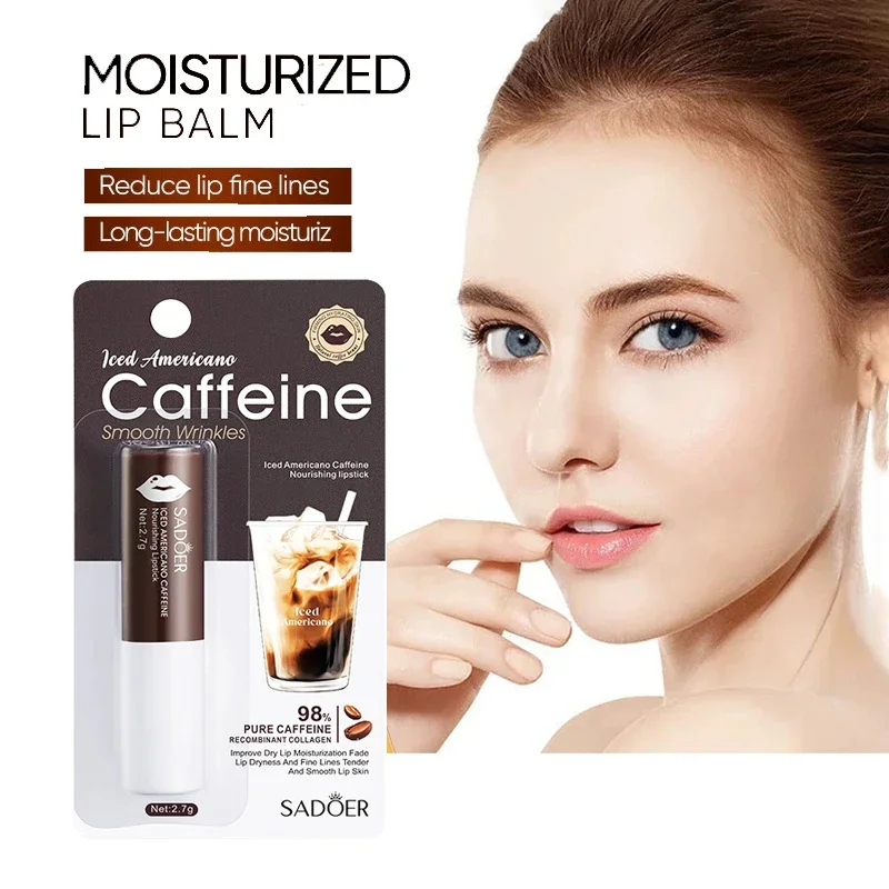 

Caffeine Moisturizing Lipstick Anti Cracking Plump Lips Hydrating Brightening Nourishing Lip Balm Lip Lip Plumper