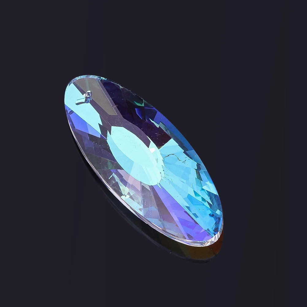 

63 мм граненая овальная призма, хрустальное стекло, потолочная люстра, аксессуар, сверкающий «Ловец солнца», оконная гирлянда, детали штор, украшение