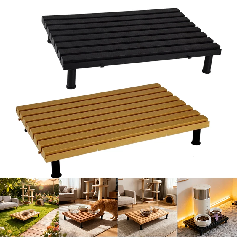 

Cat Feeding Stand, Easy To Clean,Pet Dining Table,Elevated Feeding Mat,Protects Pet Neck,Suitable for Indoor Small Cats and Dogs