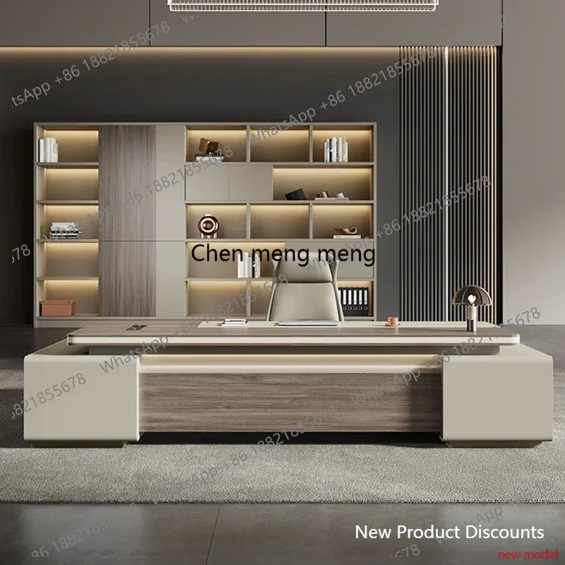 

Офисный стол L6080 угловой, современный, с большим пространством для хранения, роскошный, для письма и работы с ноутбуком, компьютерный стол с выдвижными ящиками, мебель для кабинета