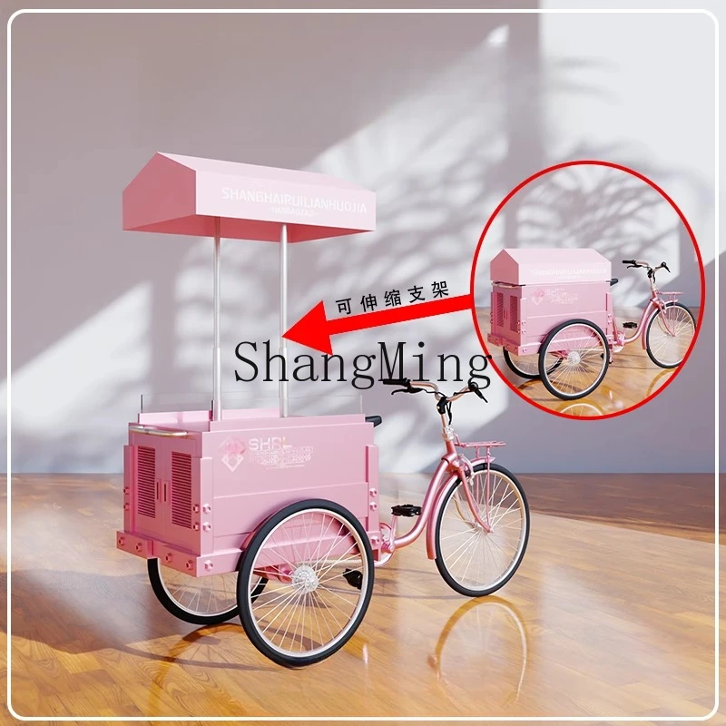 LXY night market three-wheel stall snack car street stall fried skewers candied gourd rice ball barbecue dining car