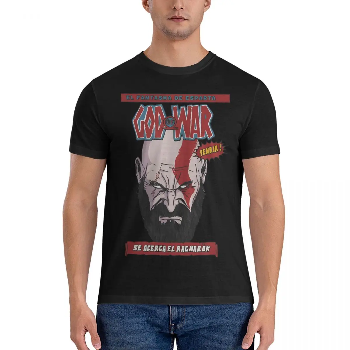 Ragnarok Is Coming. T-Shirts Men God Of War Crazy Cotton Tees O Neck Short Sleeve T Shirts Gift Clothing