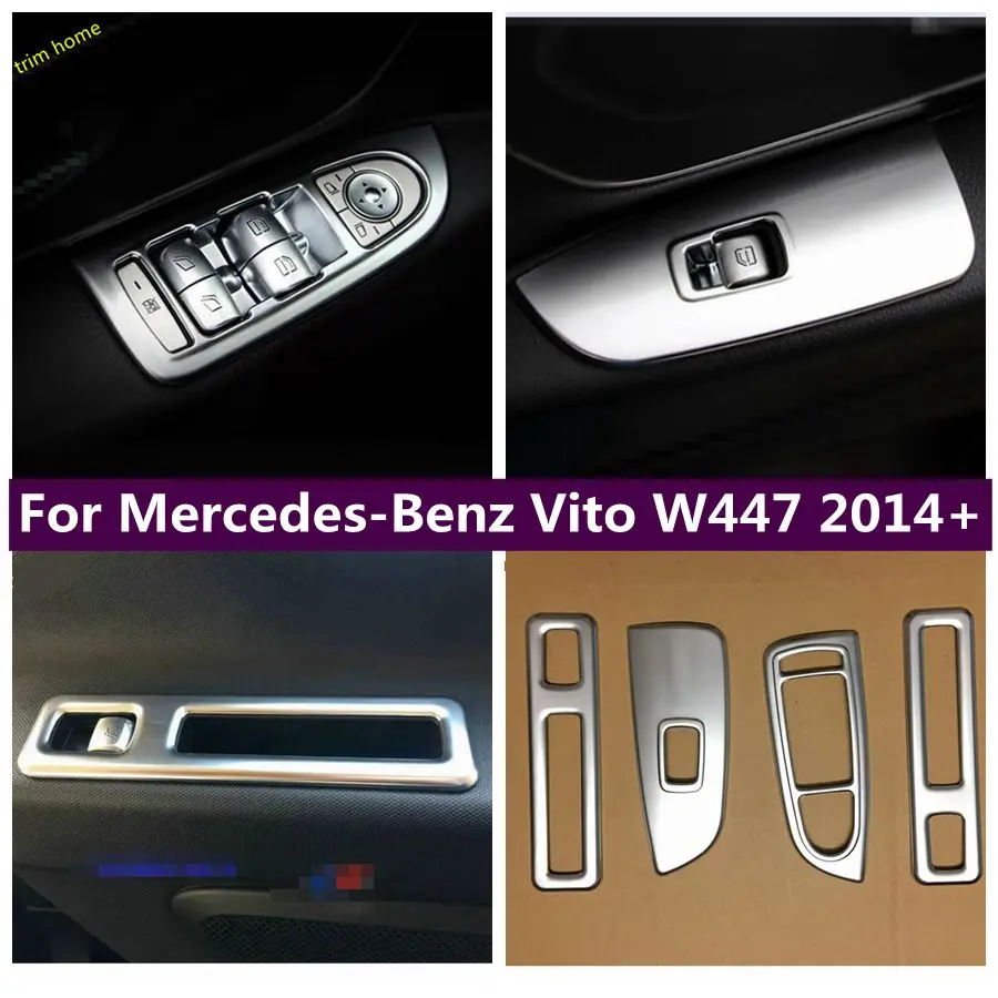 

Car Accessories Door Armrest Window Glass Lift Button Switch Decor Panel Cover Trim Fit For Mercedes-Benz Vito W447 2014 - 2021