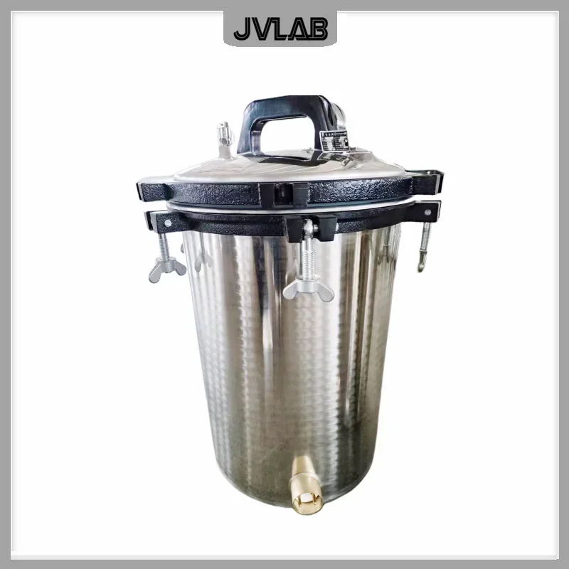 Mushroom Autoclave Sterilizer Machine Medical Steam Autoclave Heat by Electric Coal Gas Capacity 24L Max Working Temp. 129 C