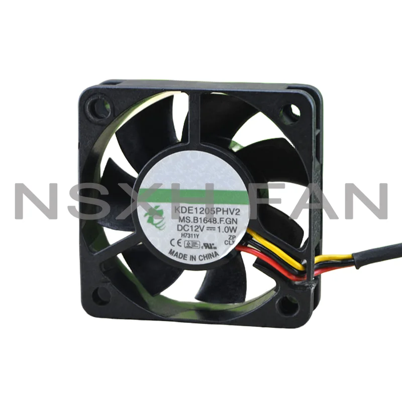 Ventilador 5cm 5cm, 12v, 1.0w, velocidade kde1205phv2