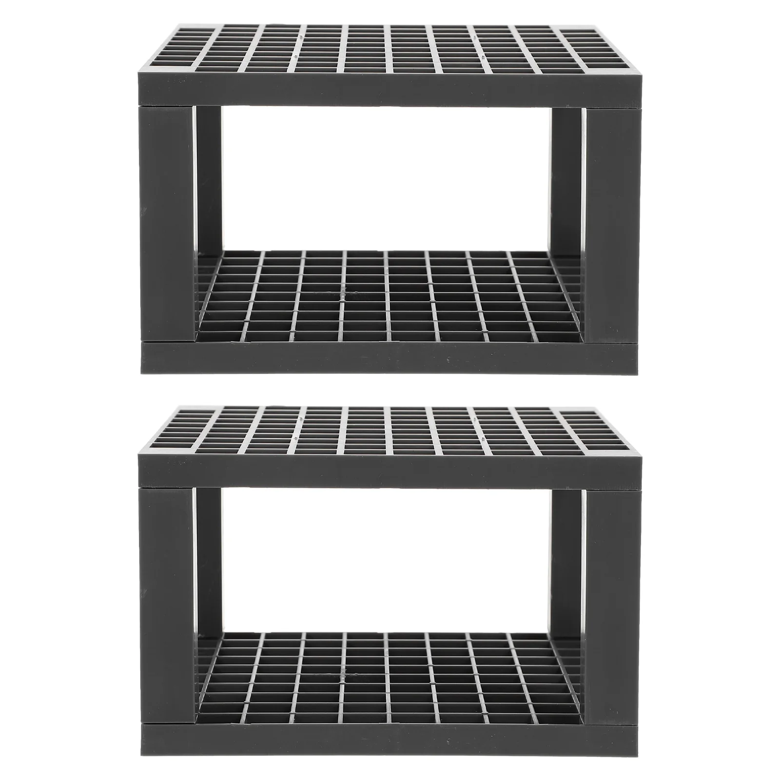 

2 Pcs Stand Multi-Holes Pencils Brush Holder 96 Holes Square Pen Holder Plastic Desktop Storage Organizer for Artists