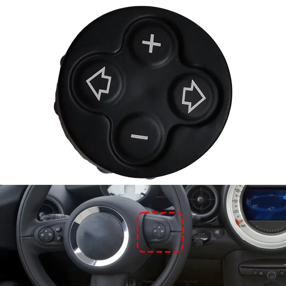 Steering Wheel Volume Control Switch Button Cover Plastic For MINI- For Cooper- R55/R56 Easy Installation Car Accessories