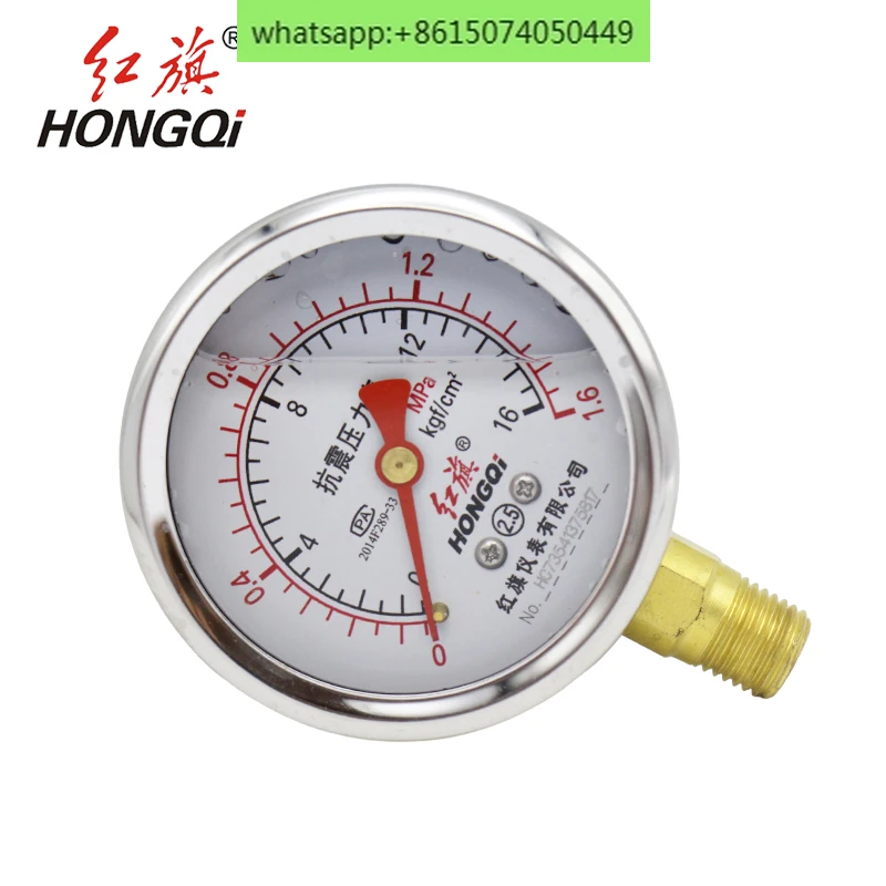 Instrument YTN60 Seismic pressure gauge Vacuum gauge 2 points NPT1/4 hydraulic Air Hydraulic pressure 40MPA