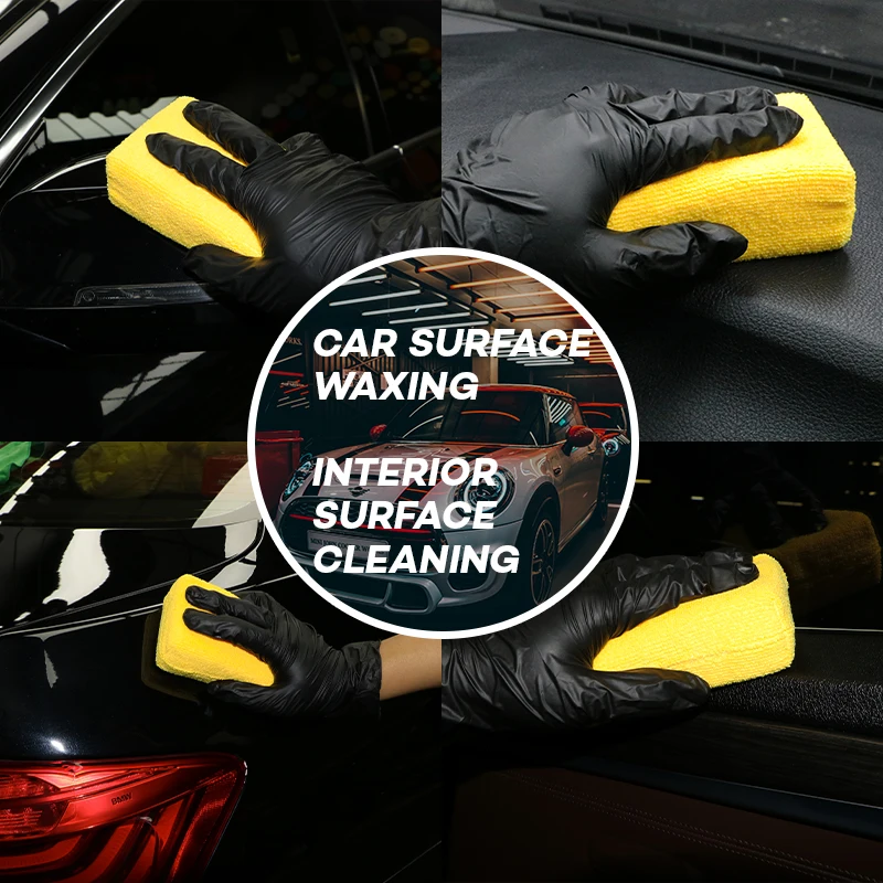 Microfiber Applicator Pads, Premium Microfiber Sponge, Car Wash Sponge and Cleaning Pads, Perfect for Effortless Wax, Sealant