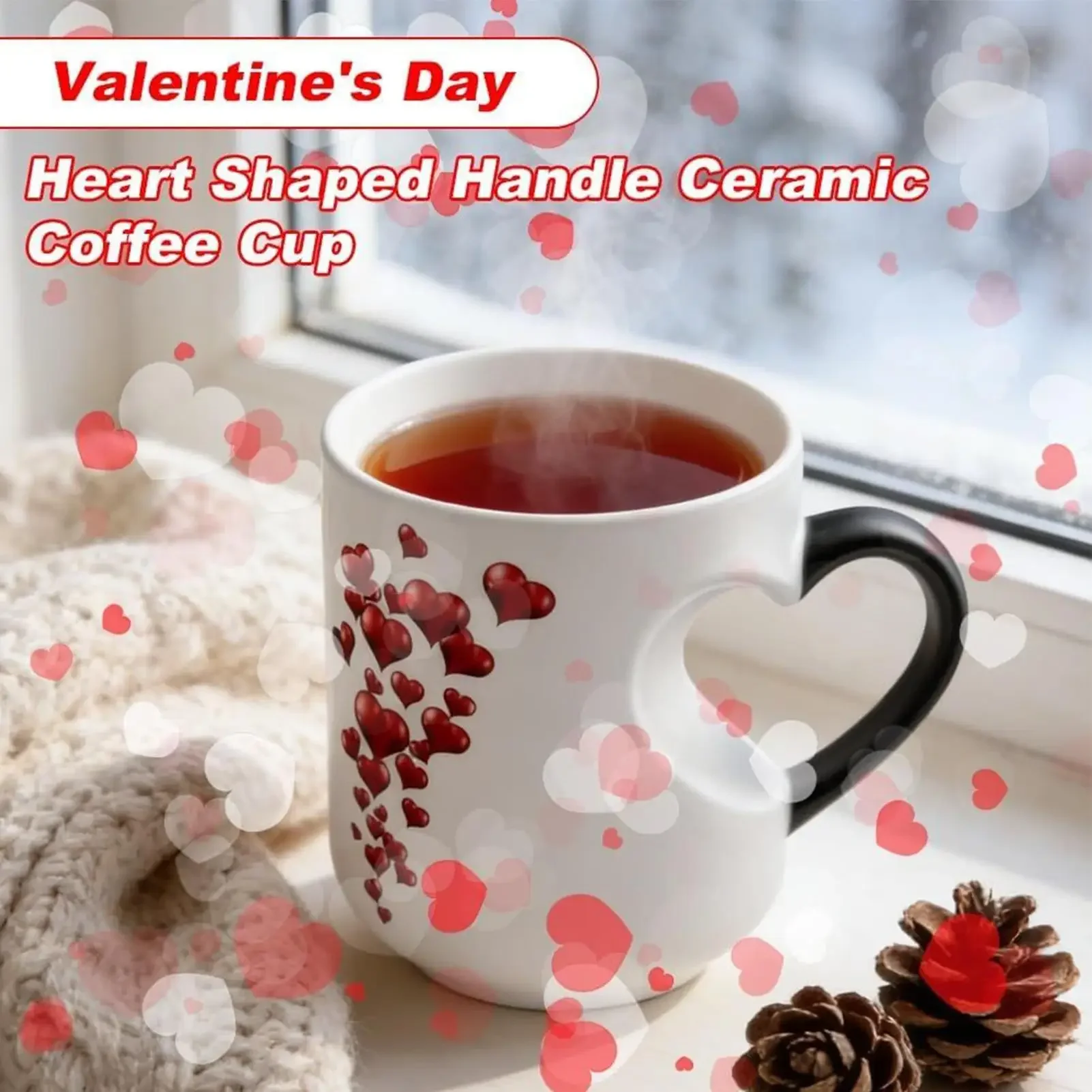 For Funny Mug Heat Sensitive Ceramic Color Changing Coffee Mug Water Cup Breakfast Milk Cup Coffee Beverage Mug drinking cup