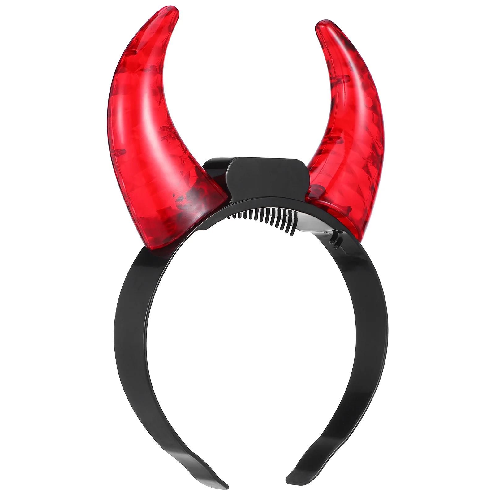 Demon Horn Headband Delicate Costume Hairband Clothing Durable Headdress Electronic Component Party Luminous LED