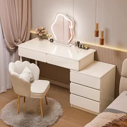 Meuble de maquillage avec miroir pour chambre à coucher, bureau de courtoisie, panneaux de sauna, salon mobile