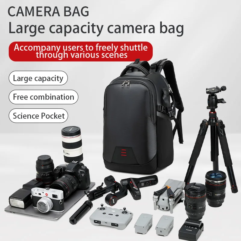 New Camera backpack Digital Dslr Bag Waterproof Shockproof Breathable Man Backpacks For Nikon Canon Sony Small Video Photo Bag