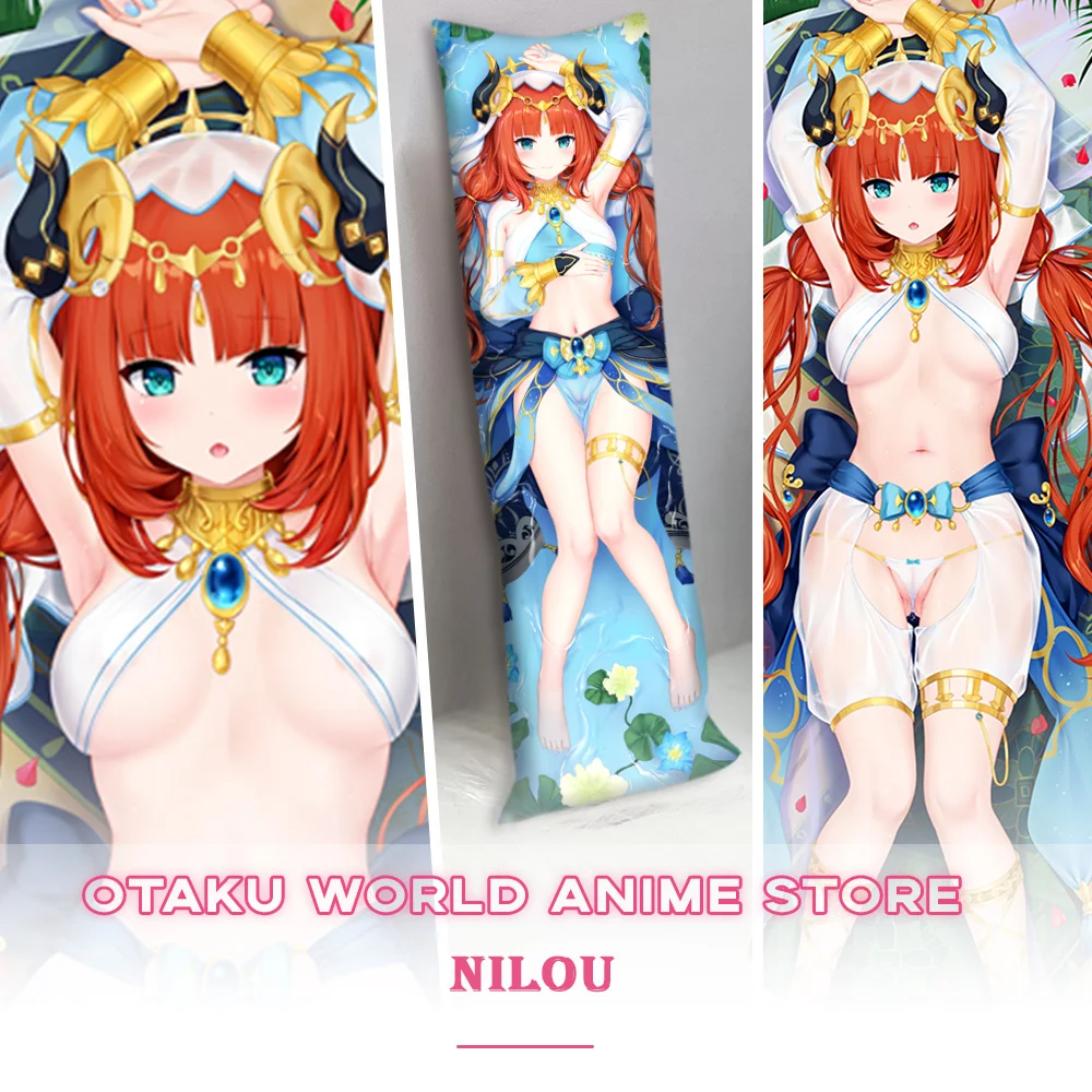 

Genshin Impact Dakimakura Pillowcase Sexy Nilu Otaku Hugging Body Prop Anime Game Role Gift Adult 3D Printing Decor Prop