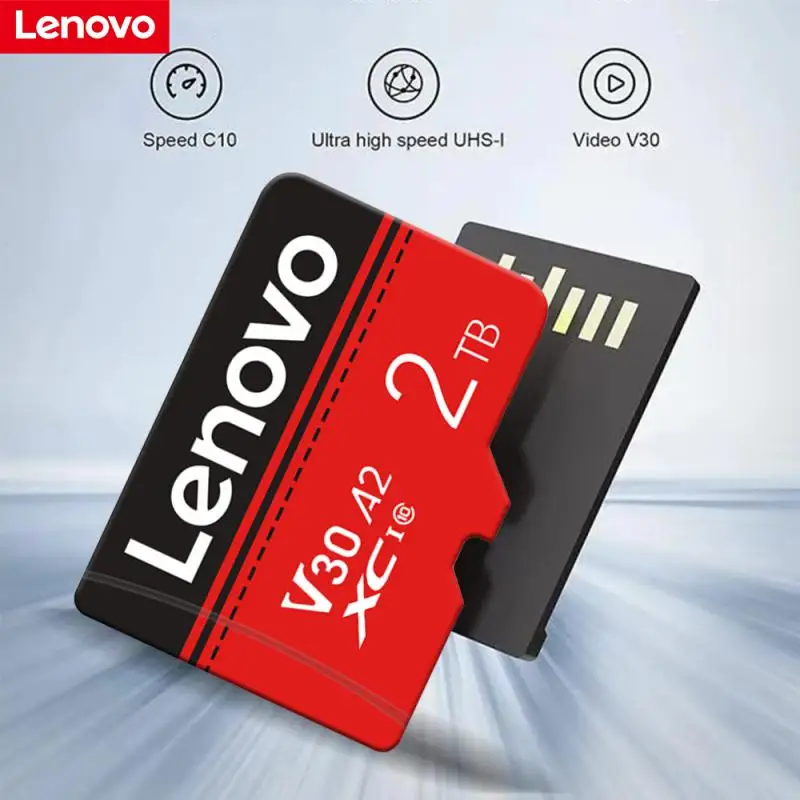 Lenovo 2TB Memory Card Extreme Pro Mini SD Card U3 V30 TF Card Class 10 High Speed Flash Card 1TB 512G 256G 128G SD Memory Card