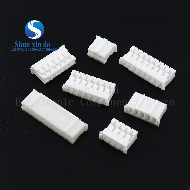 50PCS PH 2.0 Pin JST Male Female Connector 2MM Horizontal Straight Pin Header Housings Terminal 2P 3P 4P 5P 6P 7P 8P