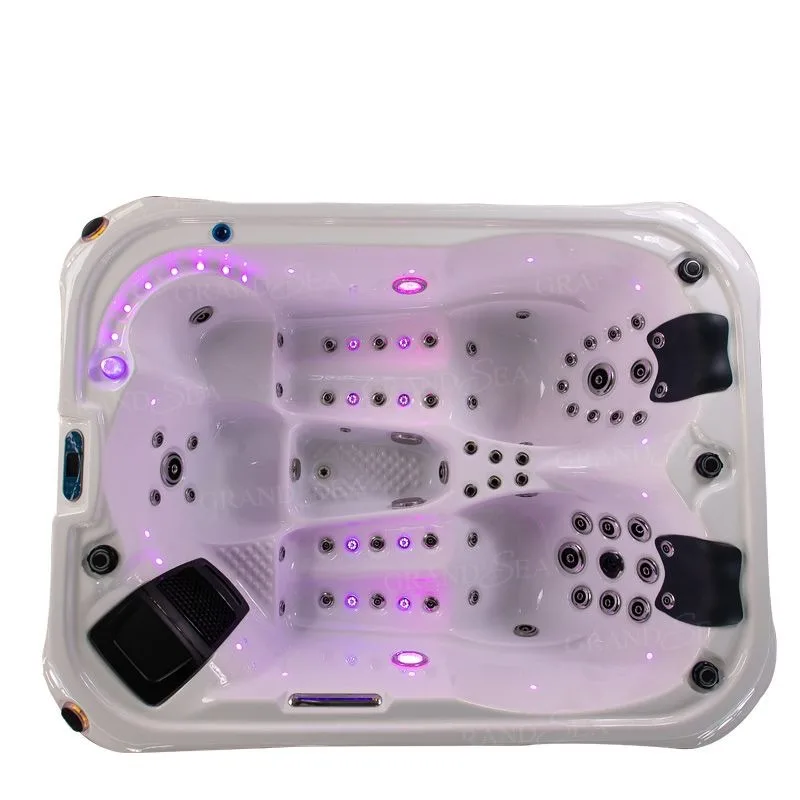 Modern Outdoor Spa Hot Tub Multi People Acrylic Luxury Bathtub Outdoor Whirlpool Spa Massage Swimming Pool