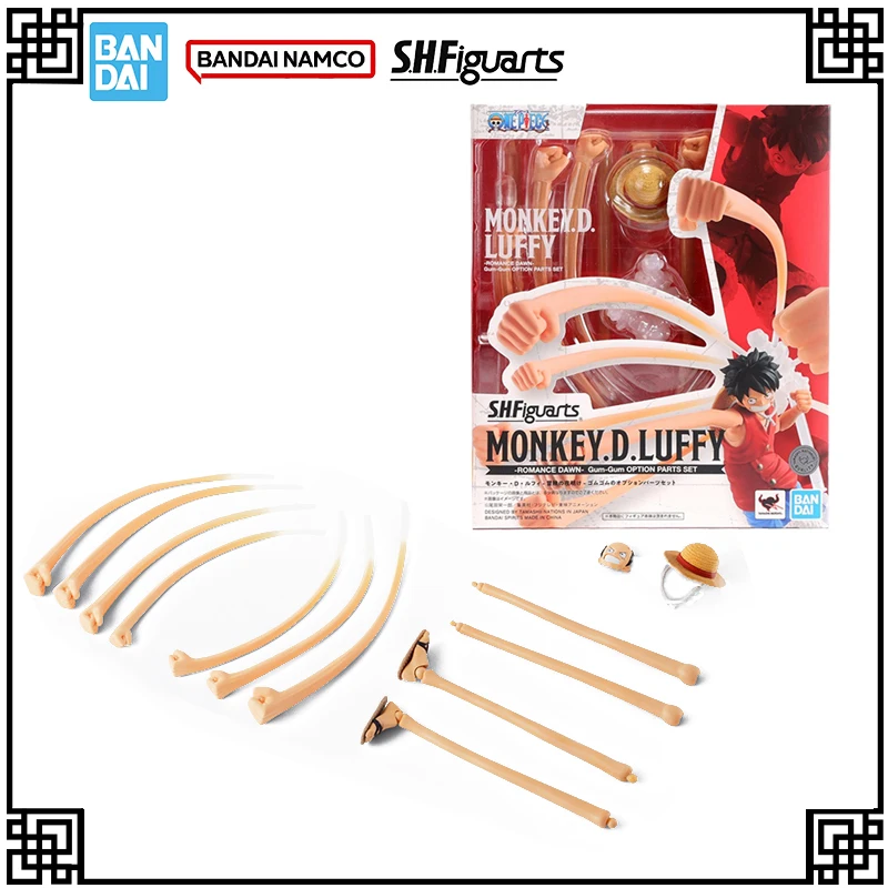 

В наличии, оригинальная Bandai SHF цельная аниме-фигурка MONKEY.D.LUFFY ROMANCE DAWN GUM GUM OPTION PARTS SETAction Figures