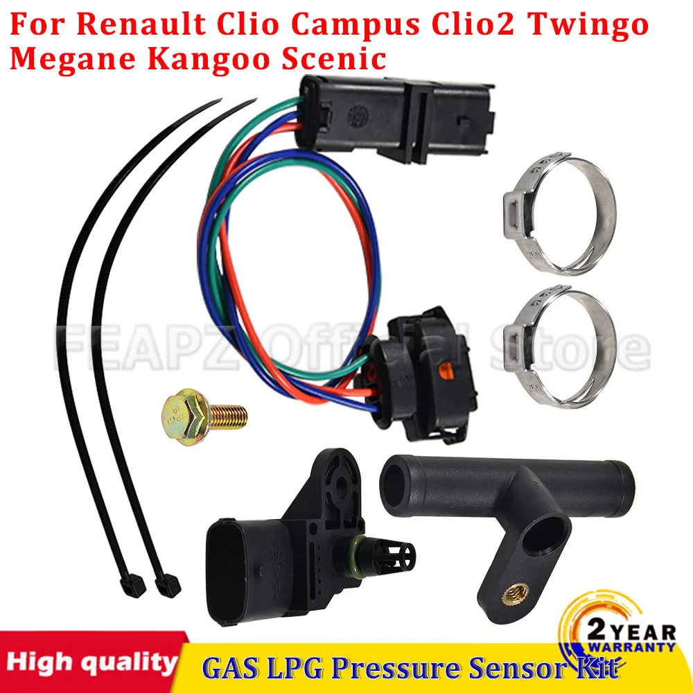 

For GPL AG SGI GFI System Service For Renault Clio Campus Clio2 Twingo Megane Kangoo Scenic Car GAS LPG Pressure Sensor Kit