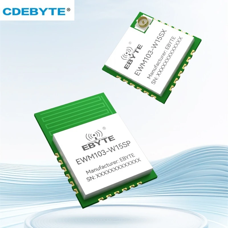Módulo WIFI BLE de Modo Dual de 2.4GHz, IEEE802.11b/g/n, BLE5.1, MQTT, Comando AT, 20dBm, Módulo SMD, Serie CDEBYTE EWM103-W15SX/P, PCB