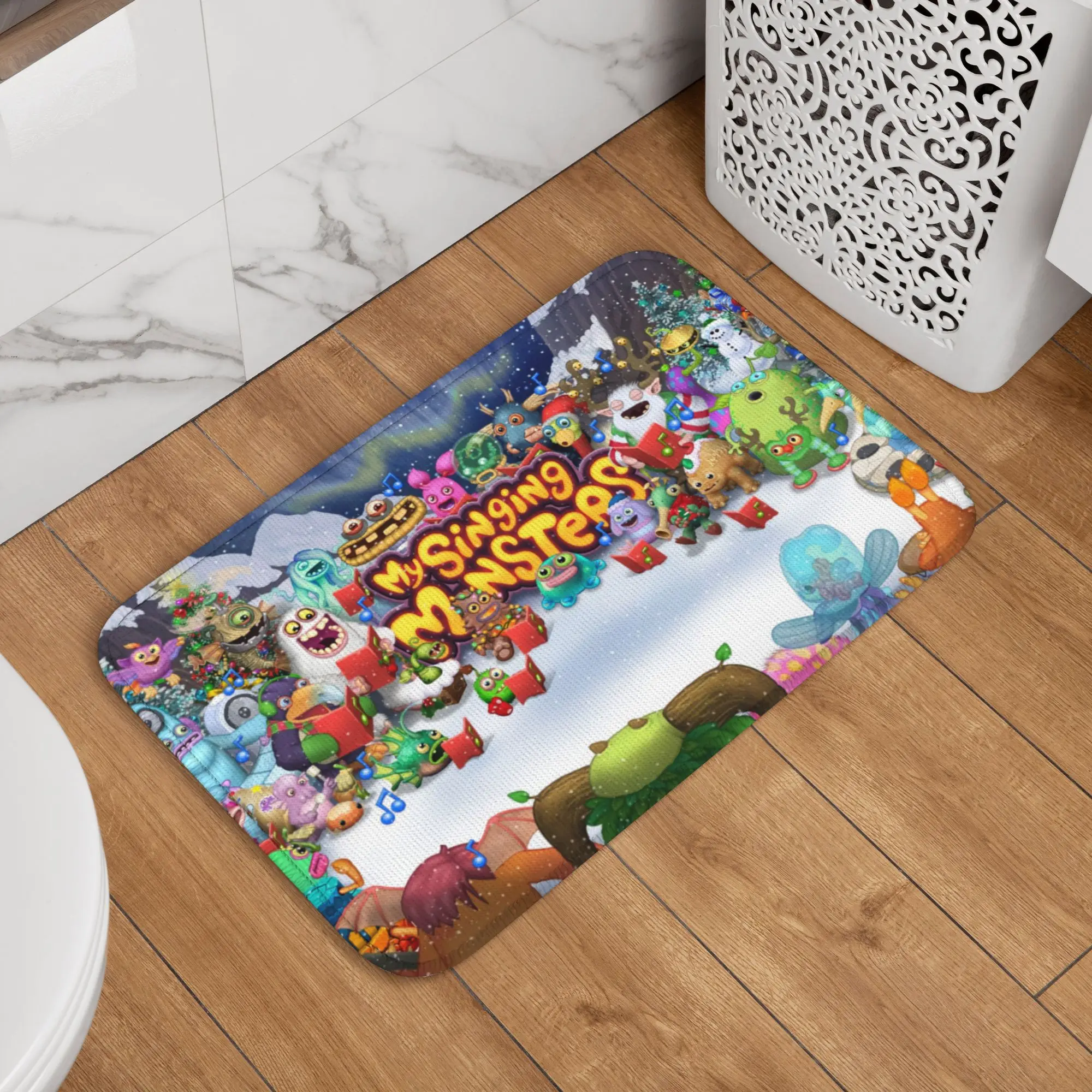 Custom My Singing Monsters Floor Door Bathroom Kitchen Mats Anti-Slip Outdoor  Doormat Living Room Entrance Rug Carpet Footpad