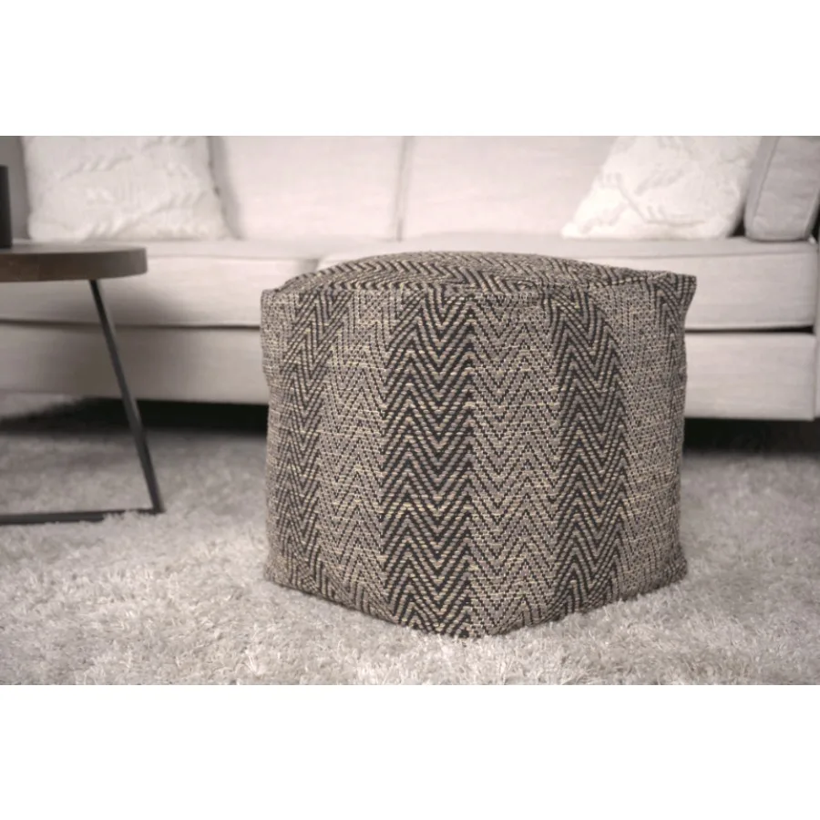 

Barracuda Handcrafted Cn Pouf Brown and Beige