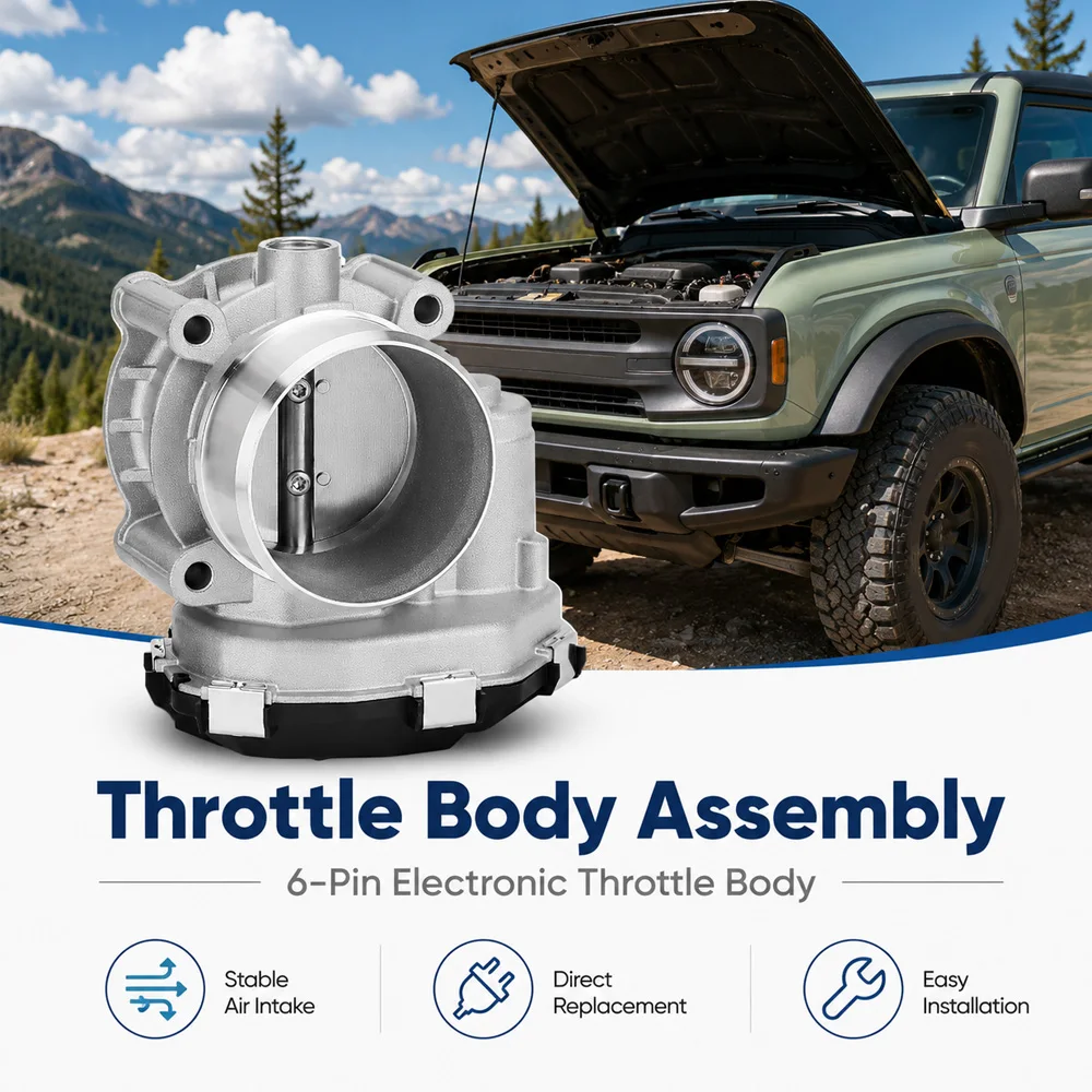 For Ford F-150 Bronco Edge Explorer Fusion Lincoln MKX MKZ Aviator Electronic Throttle Body GB8Z-9E926-A GB8E9F991BD 67-6033