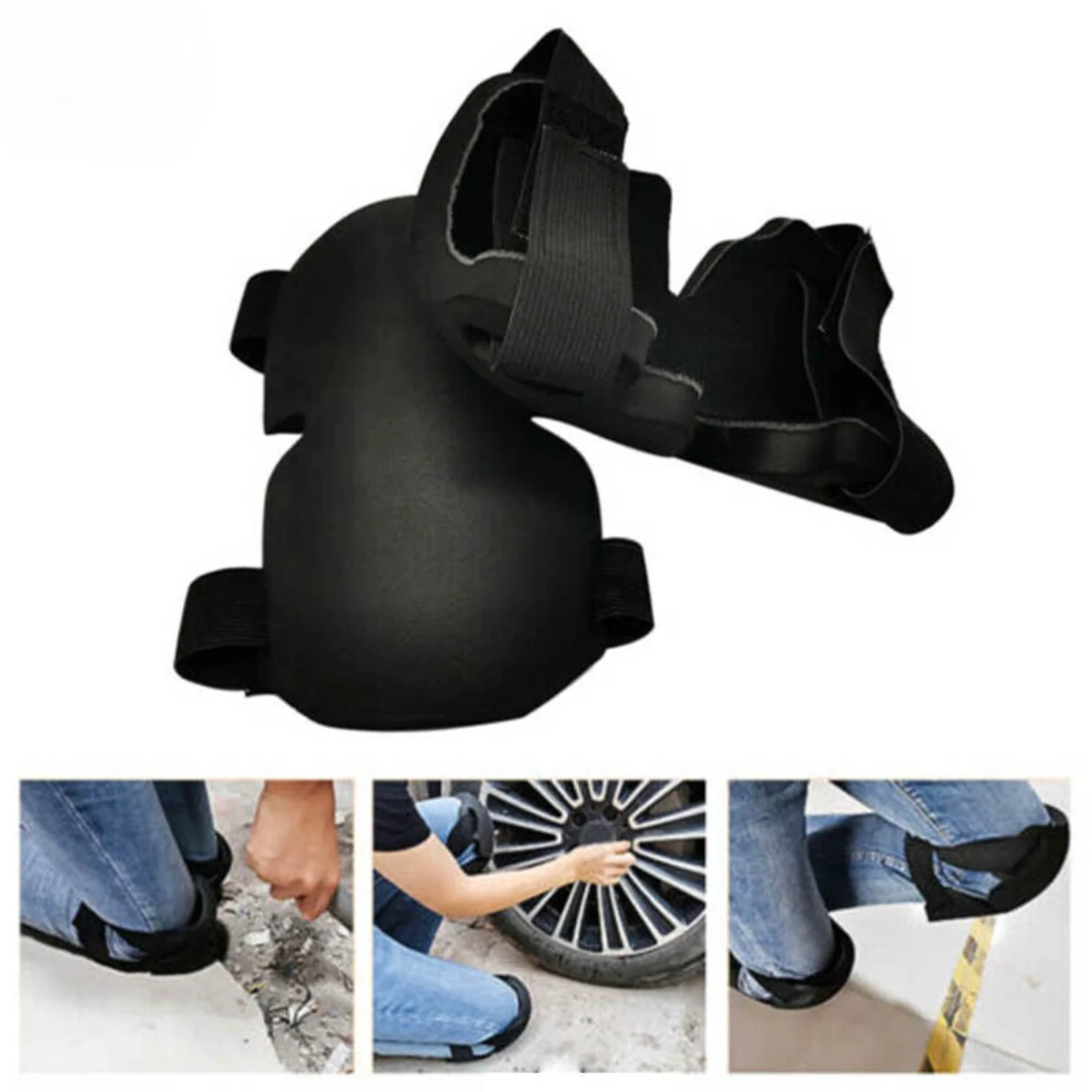 

1 Pair Black Professional Knee Pads Construction Comfort Leg Protectors Work Safety Knee Pads Perfect Gardening Knee Pads For Me